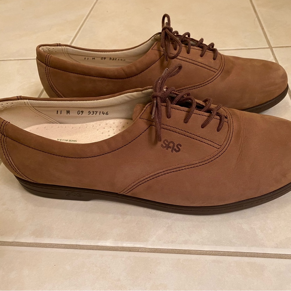 SAS Whisper Tripad Suede Nubuck Lace Up Oxford Comfort 11M